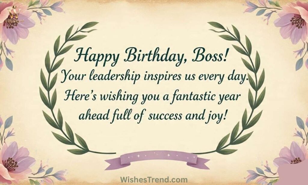 Best Birthday Wishes for Boss on WhatsApp