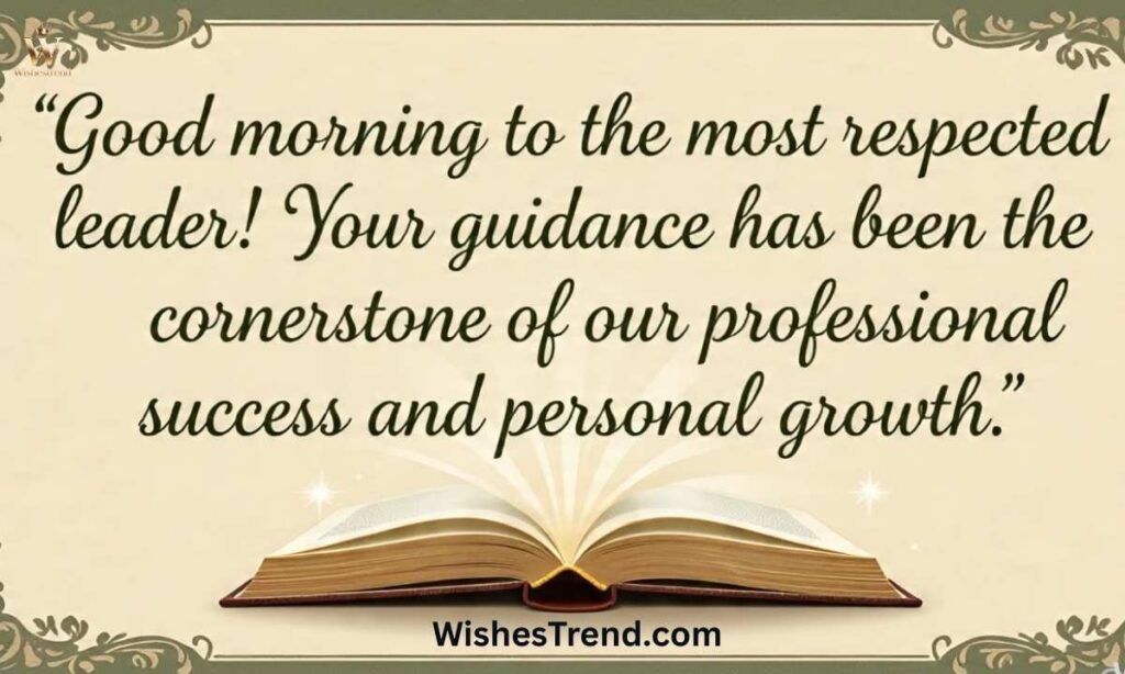 Best Good Morning Wishes for Boss and Respected Sir