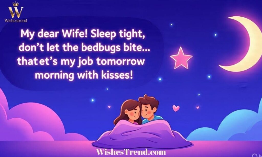 Funny Good Night Messages for Wife
