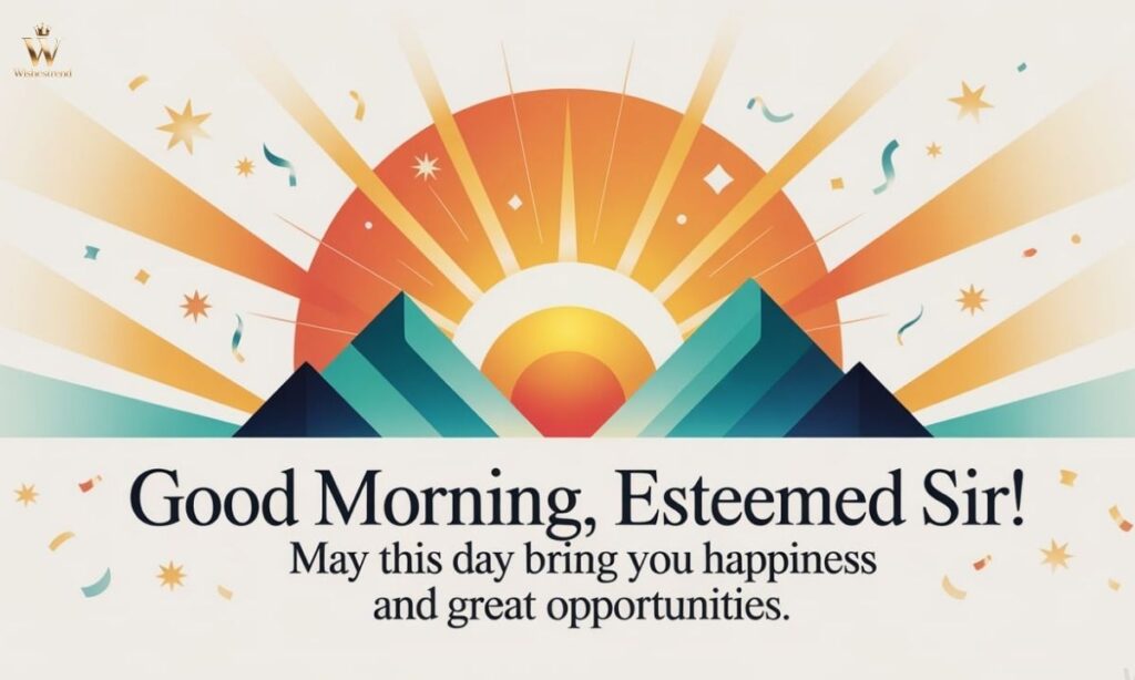Short Good Morning Wishes for Sir