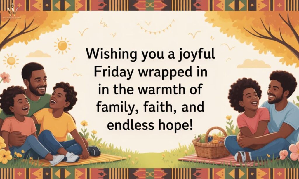 Cute African American Friday Blessings