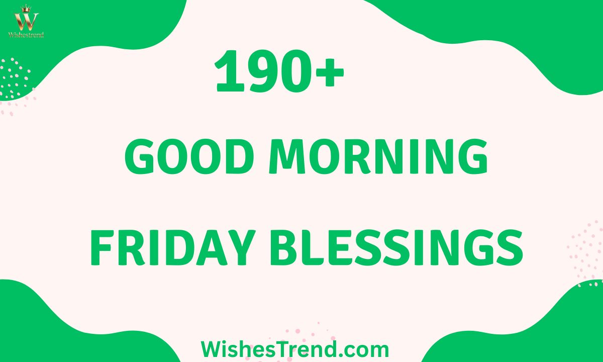 Good Morning Friday Blessings